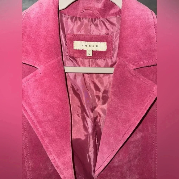 Sorbe • Pink Suede Jacket - Picture 5 of 12